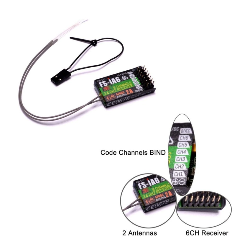 Fpv Drone Battery - Flysky FS-IA6 récepteur 6CH double antenne