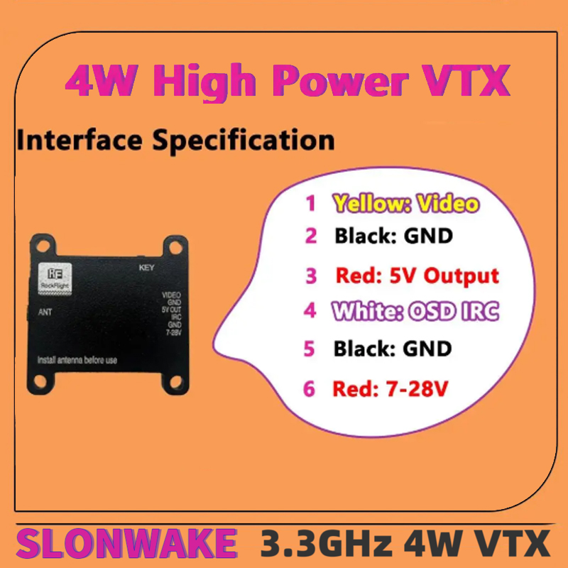 Émetteur vidéo VTX SLONWAKE FP - Fpv Drone Vtx avis et prix